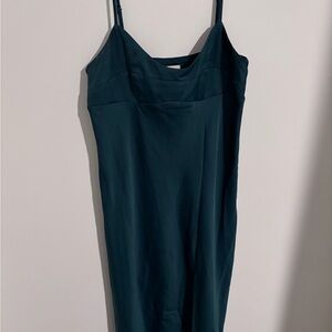 Elegant Teal Slip Dress